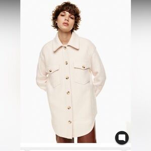 Medium Aritzia Ganna™ Shirt Jacket in Heather Bone